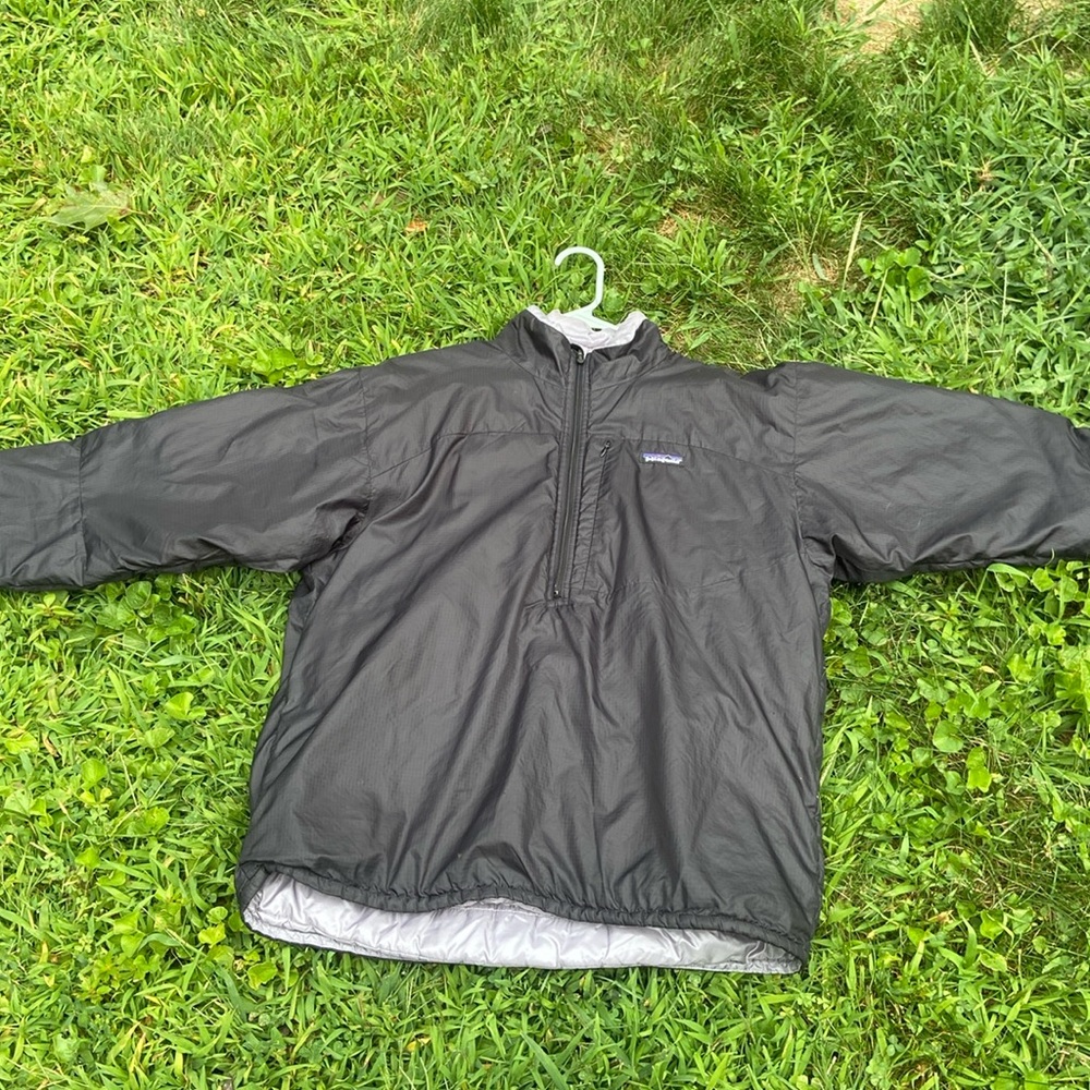 Patagonia half zip puffer jacket
